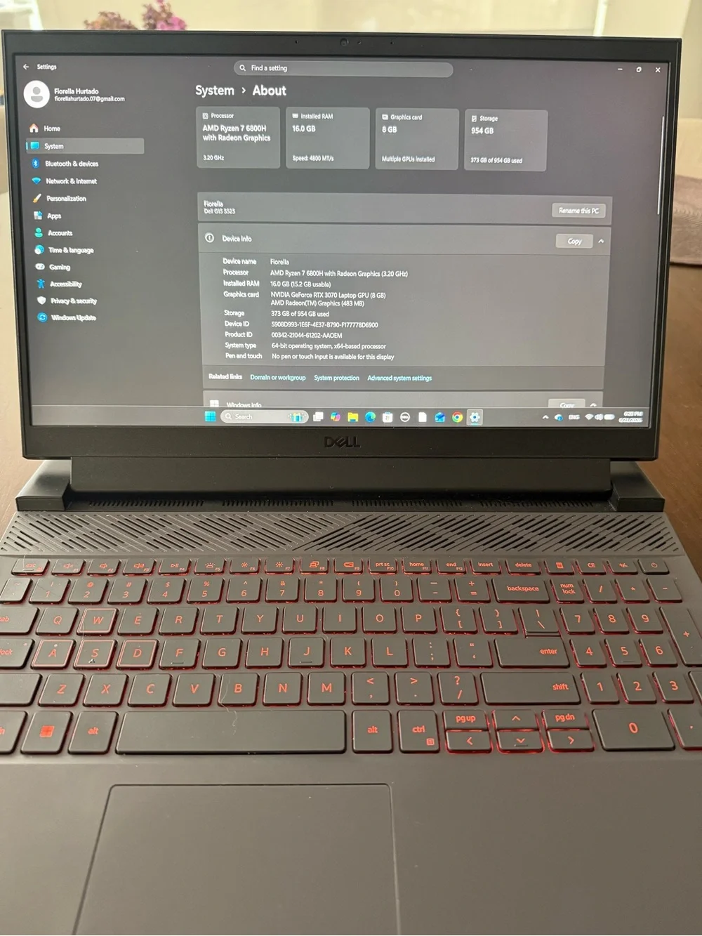 Dell G15 5525 Gaming Laptop | Ryzen 7 | RTX 3070 | 16GB RAM | 1TB SSD